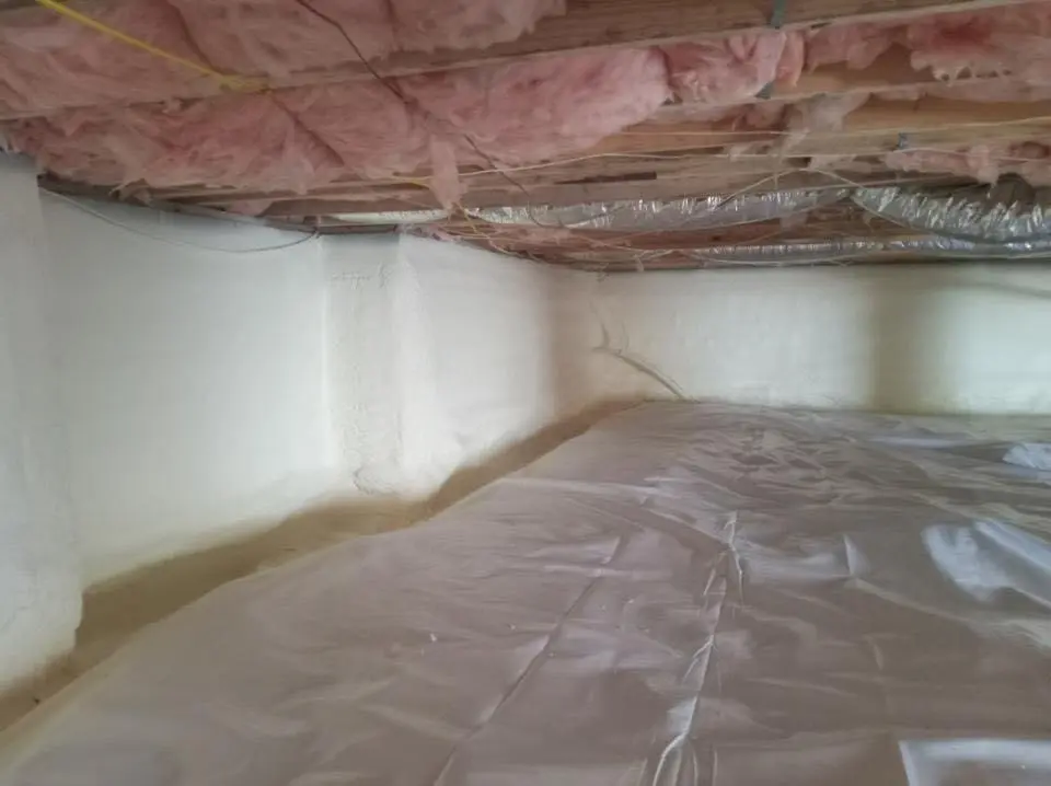 Crawl space encapsulation with closed-cell spray foam for Attic Insulation in Frederickson